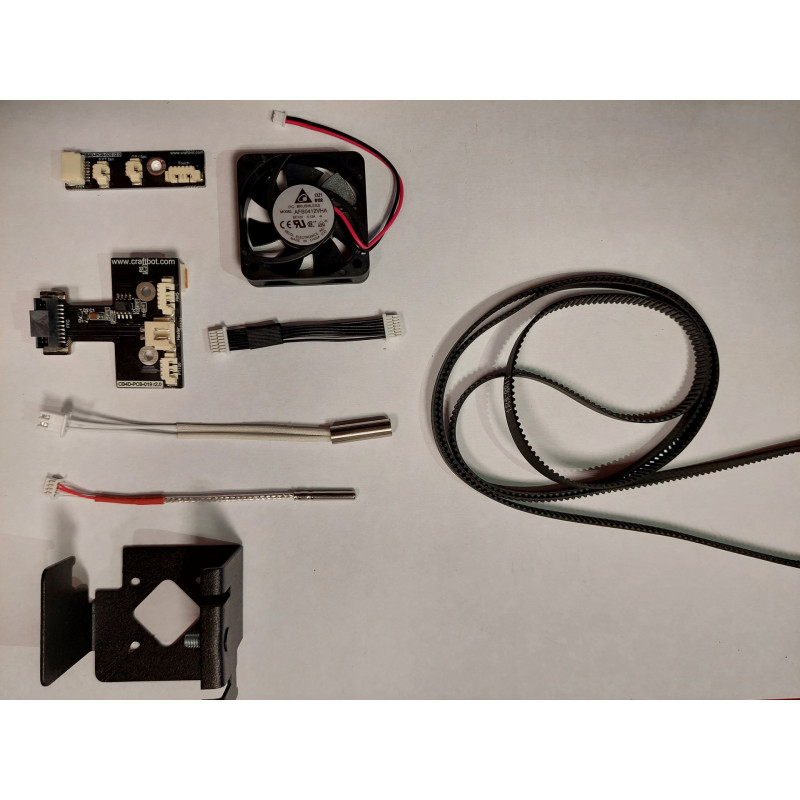 Flow IDEX Extruder fan upgrade kit (silent, with cable, thermistor, heating cartridge)