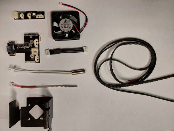 Flow IDEX Extruder fan upgrade kit (silent, cable con, termistor, cartridge heater)