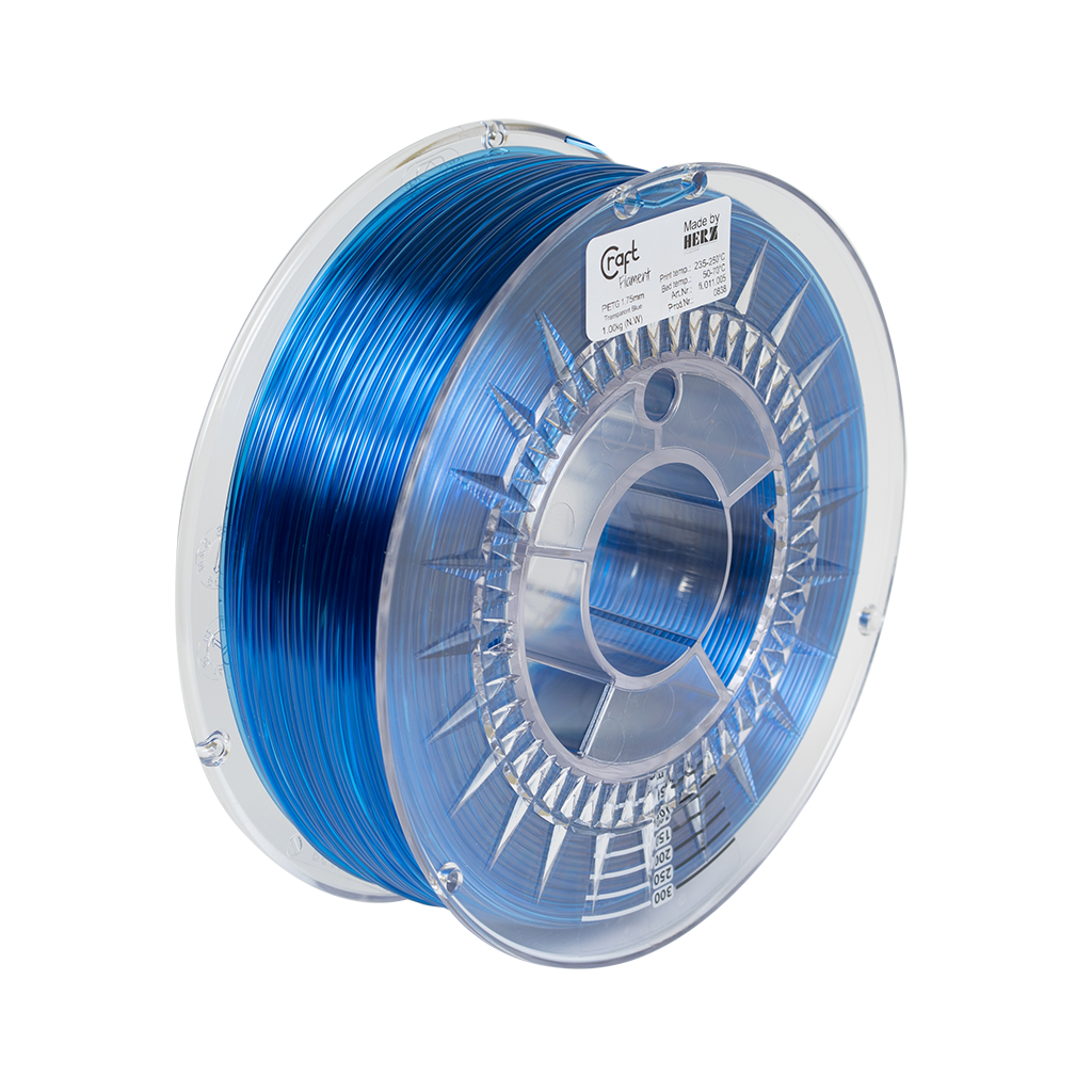 PET-G filament Transparent Blue 1kg